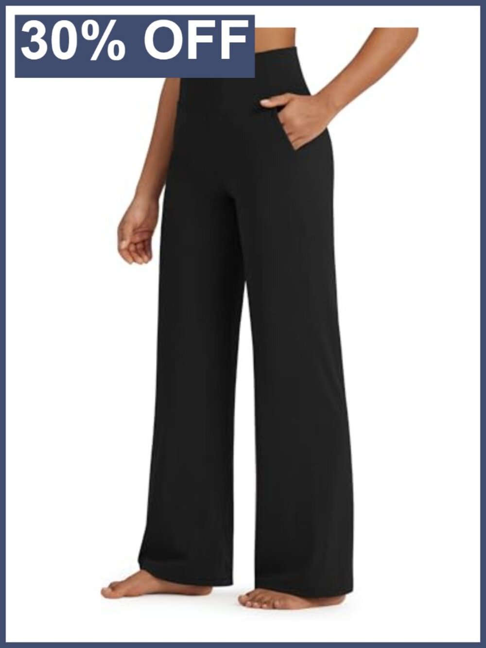 Wide Leg Stretch Yoga Pants with Pockets High Waist Butter Soft
